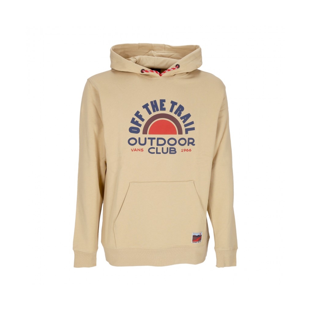 felpa cappuccio uomo outdoor club po hoodie TAOS TAUPE