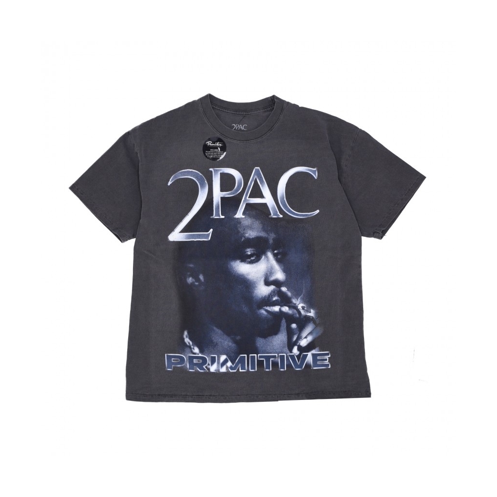 maglietta uomo platinum washed tee x 2pac BLACK