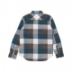 camicia manica lunga ragazzo box flannel shirt BROWN/GREEN