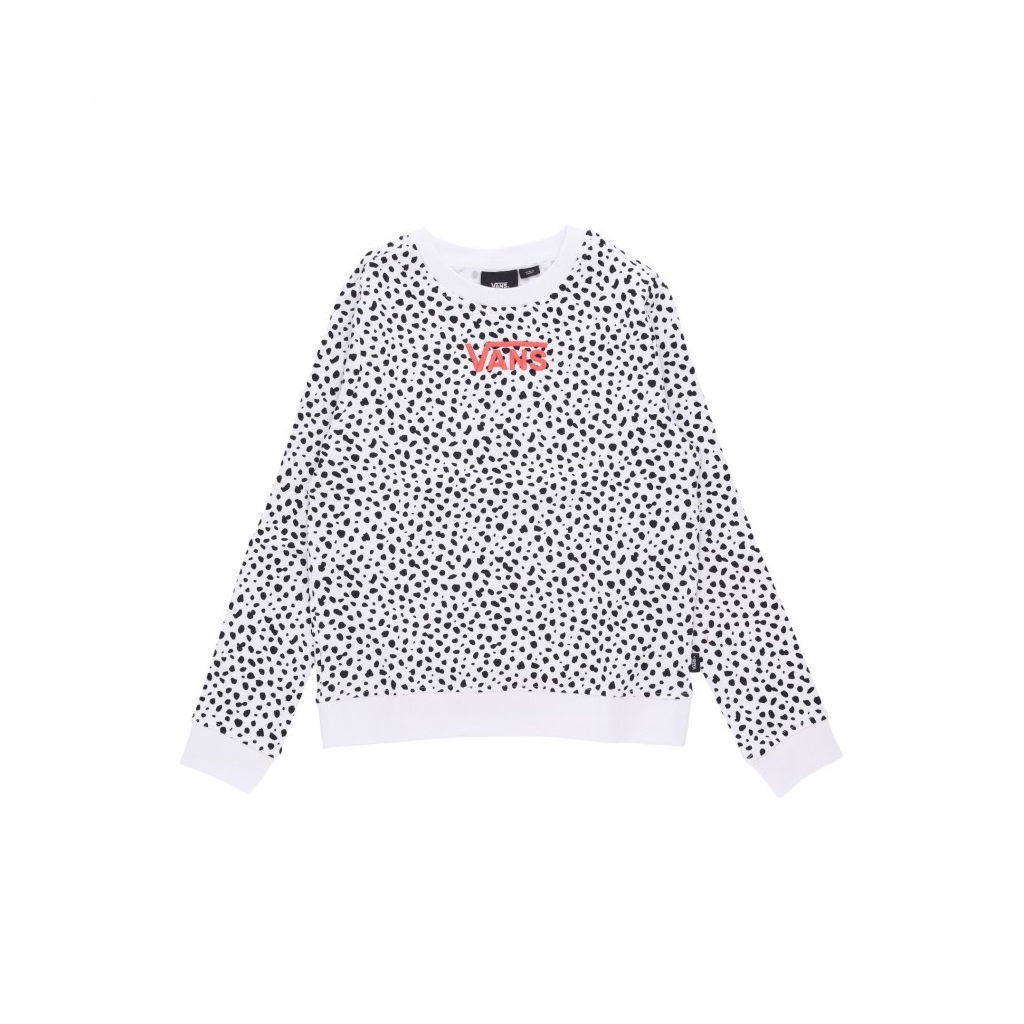 felpa girocollo ragazza dalmation crewneck WHITE/BLACK