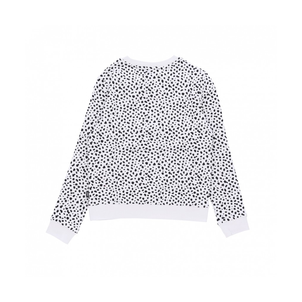 felpa girocollo ragazza dalmation crewneck WHITE/BLACK