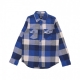 camicia manica lunga ragazzo box flannel l/s shirt BLUE