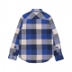 camicia manica lunga ragazzo box flannel l/s shirt BLUE