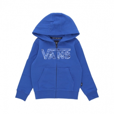 felpa cappuccio zip bambino classic zip hoodie BLUE