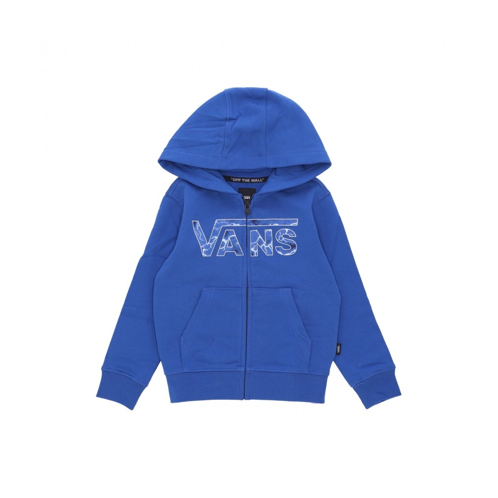 felpa cappuccio zip bambino classic zip hoodie BLUE