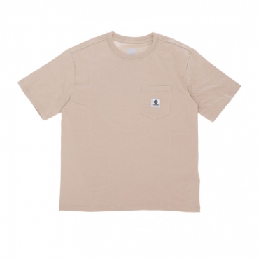 maglietta donna basic pocket labeel tee OXFORD TAN