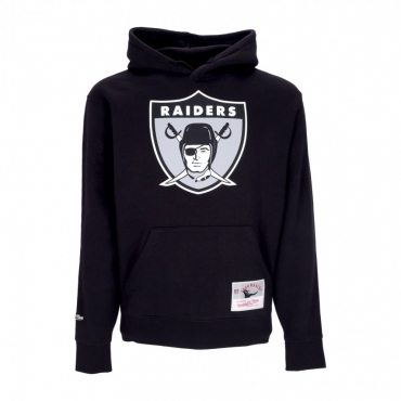 felpa cappuccio uomo nfl team logo hoodie oakrai BLACK