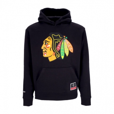 felpa cappuccio uomo nhl team logo hoodie chibla BLACK