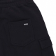 pantalone corto tuta uomo cargo short sweatpants BLACK