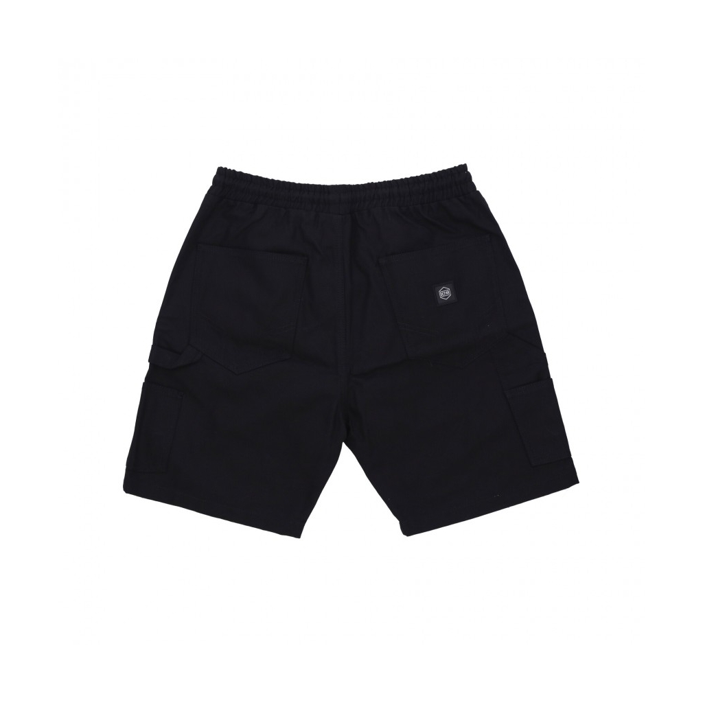 pantalone corto uomo canvas easy carpenter shorts BLACK