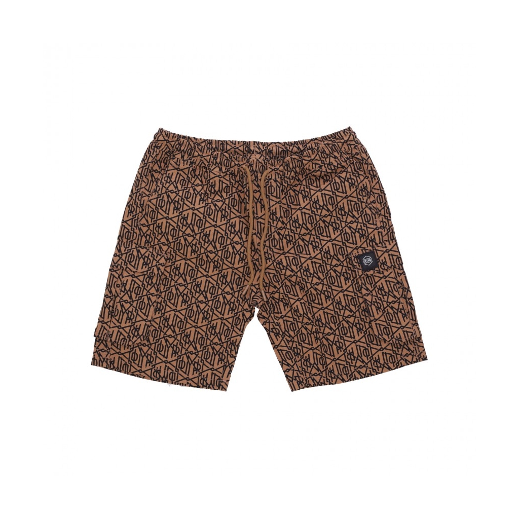 pantalone corto uomo monogram dlynr cargo easyshorts BEIGE