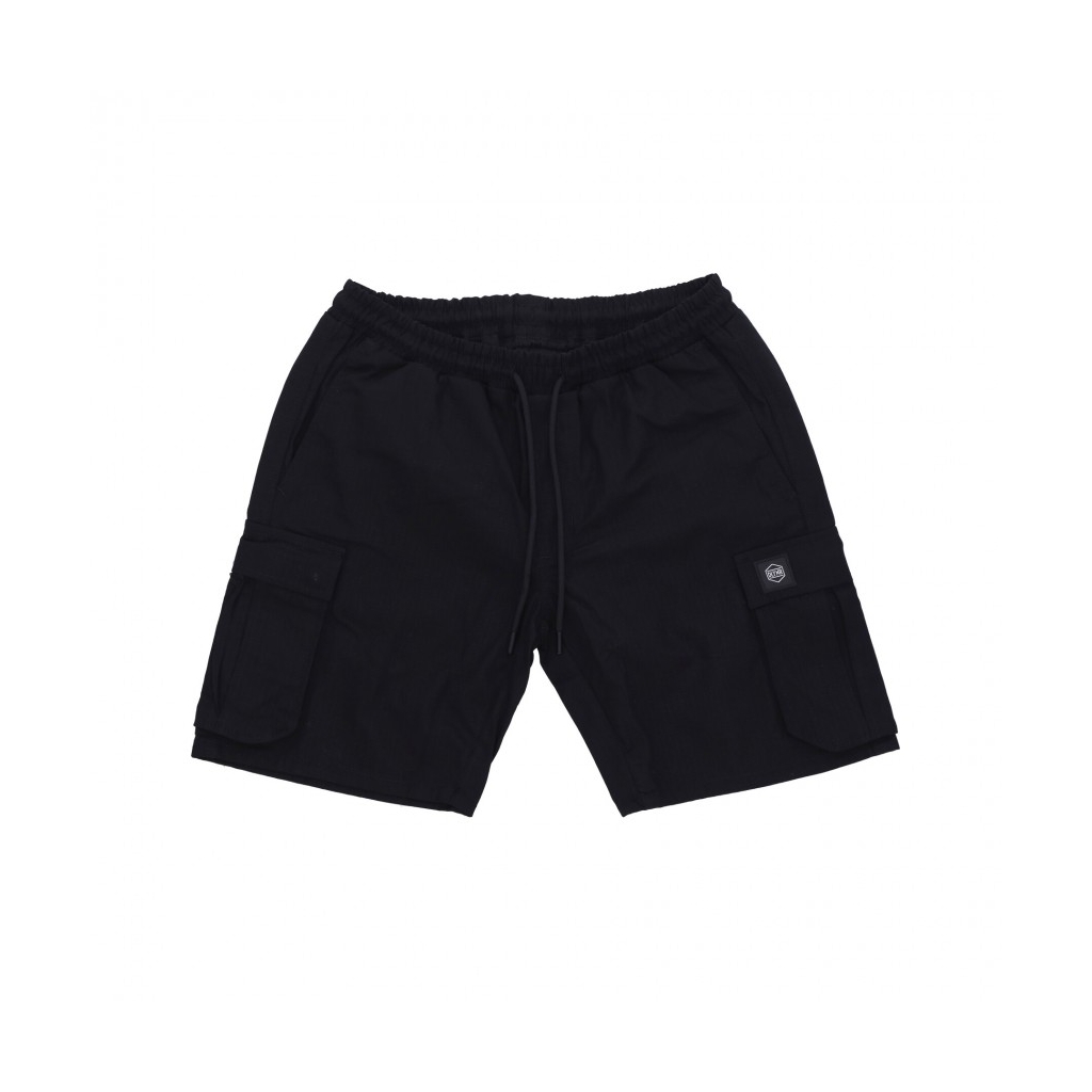 pantalone corto uomo cotton ripstop cargo easyshorts BLACK