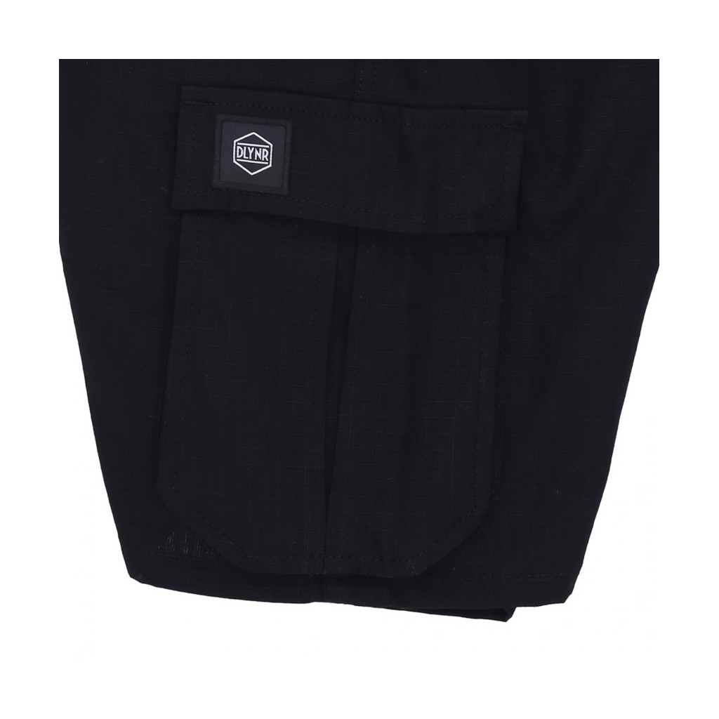 pantalone corto uomo cotton ripstop cargo easyshorts BLACK