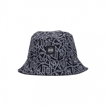 cappello da pescatore uomo monogram dlynr reversible bucket BLACK