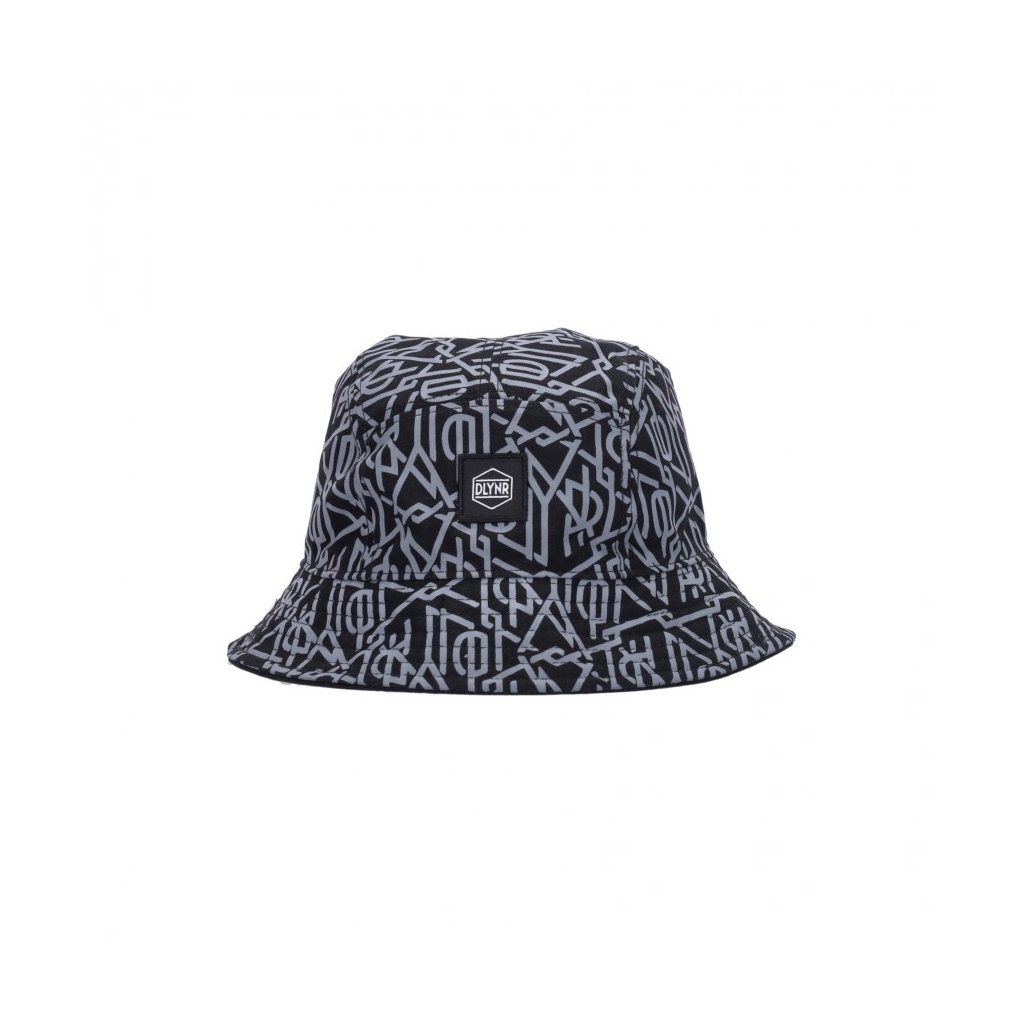 cappello da pescatore uomo monogram dlynr reversible bucket BLACK