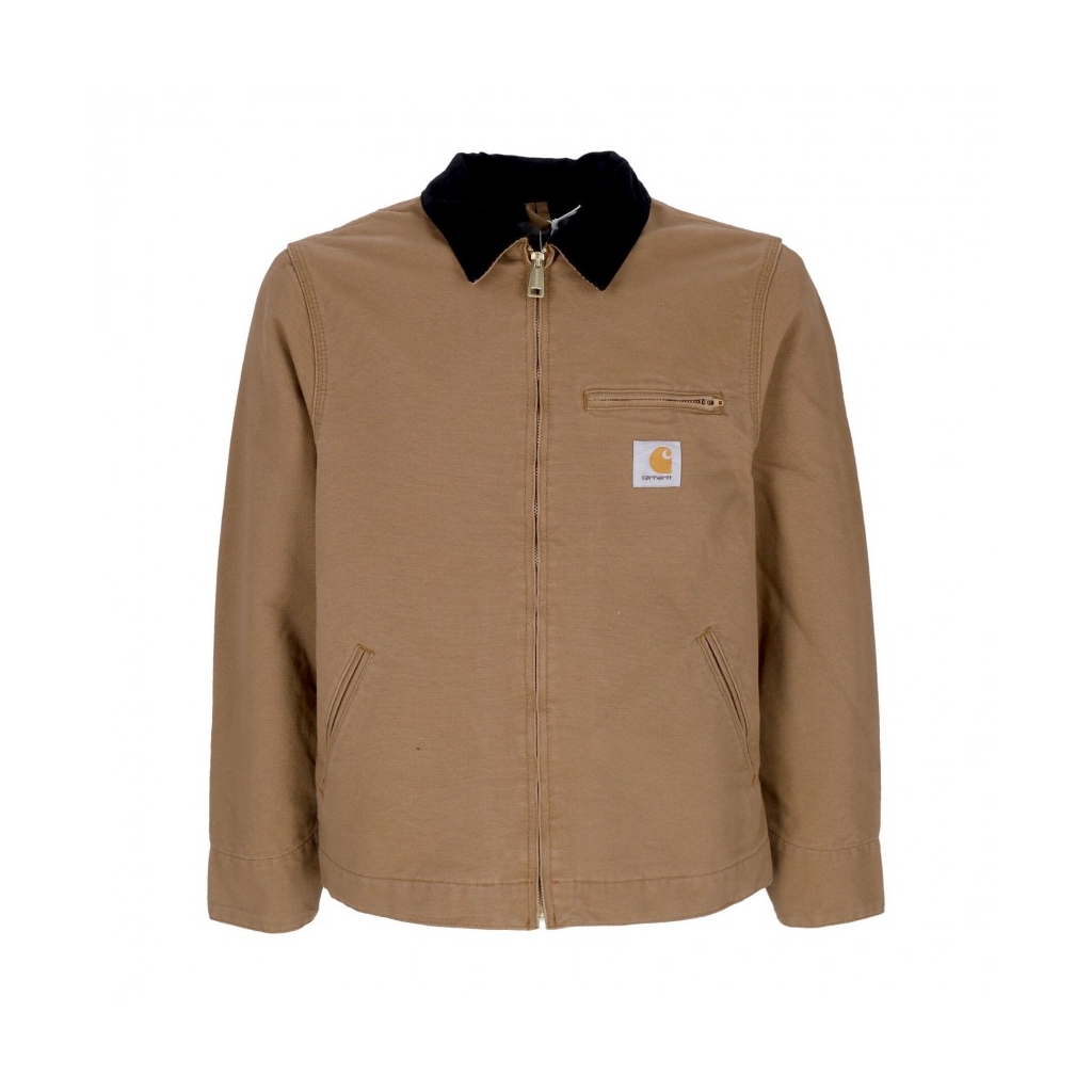 giubbotto uomo detroit jacket HAMILTON BROWN/BLACK RINSED