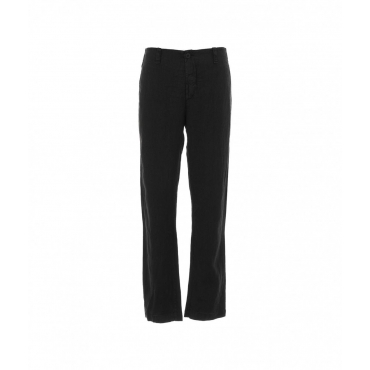 Pantaloni in lino nero
