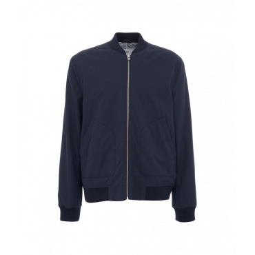 Blouson in cotone blu scuro