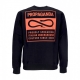 felpa girocollo uomo label crewneck BLACK