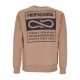 felpa girocollo uomo label crewneck CAMEL