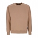 felpa girocollo uomo label crewneck CAMEL