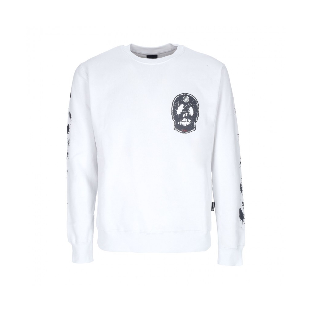 felpa girocollo uomo rank crewneck WHITE