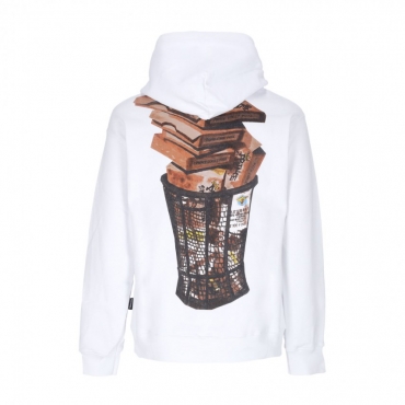 felpa cappuccio uomo prince hoodie WHITE