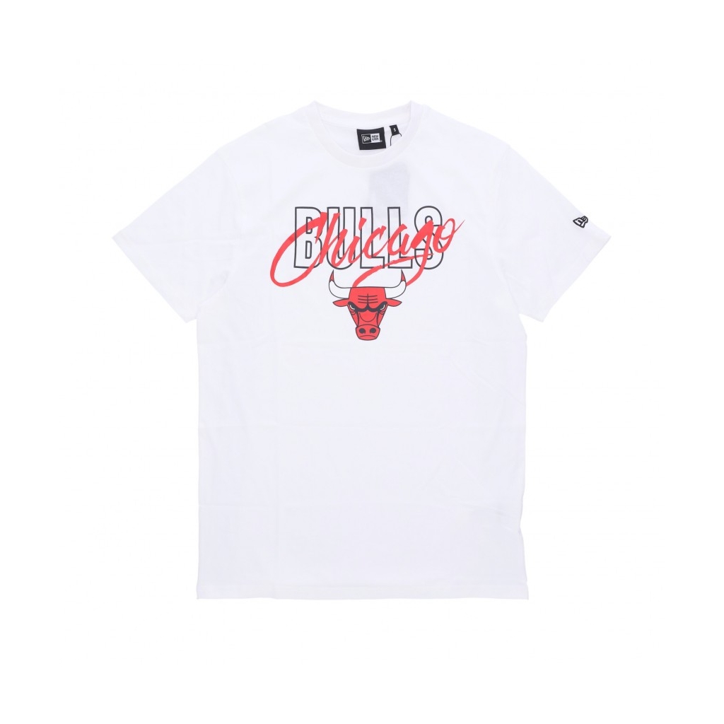 maglietta uomo nba script tee chibul WHITE/FRONT DOOR RED