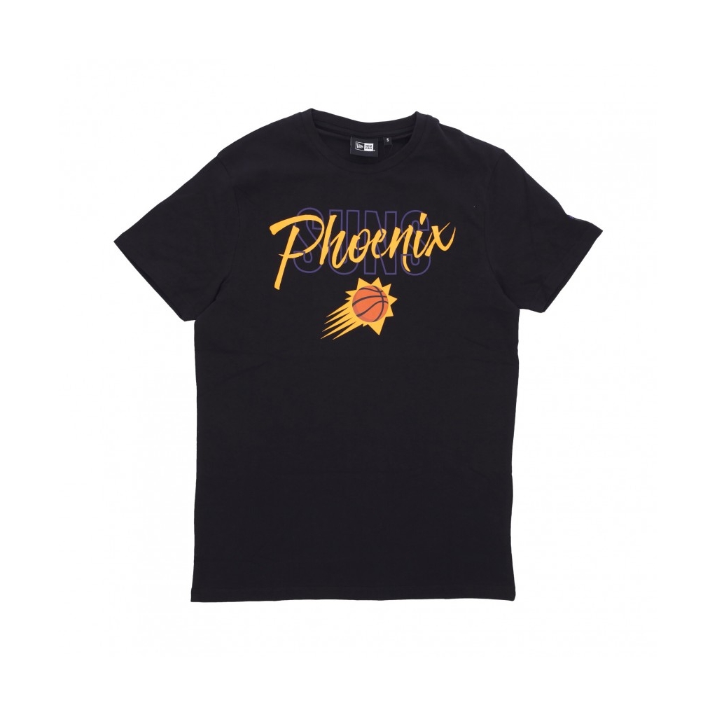 maglietta uomo nba script tee phosun BLACK/YELLOW