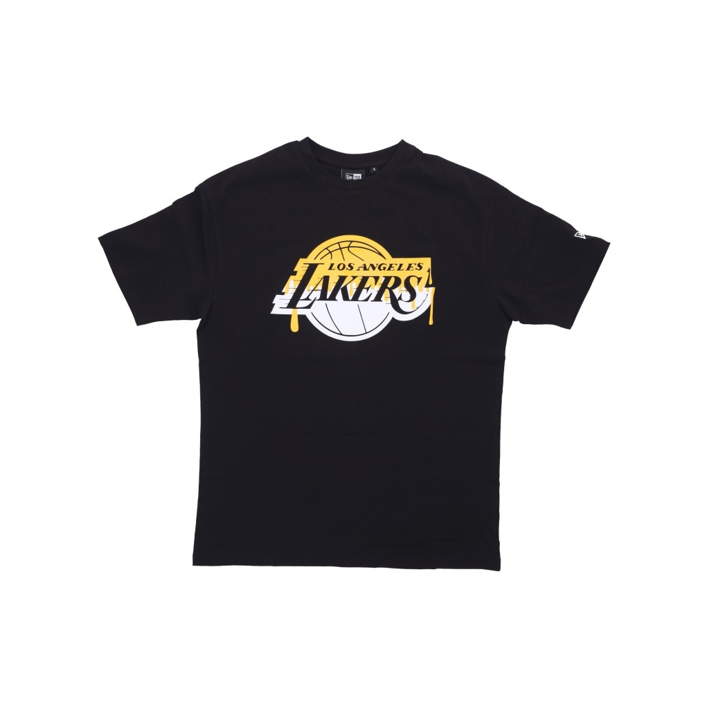 maglietta uomo nba drip logo os tee loslak BLACK/AUTHENTIC GOLD