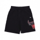 pantalone corto tuta uomo nba team logo os shorts chibul BLACK/FRONT DOOR RED