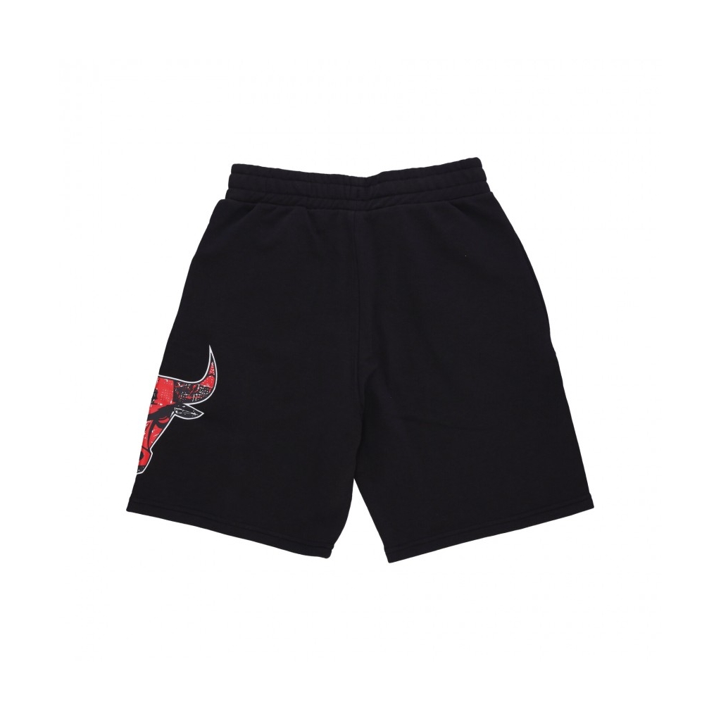 pantalone corto tuta uomo nba team logo os shorts chibul BLACK/FRONT DOOR RED