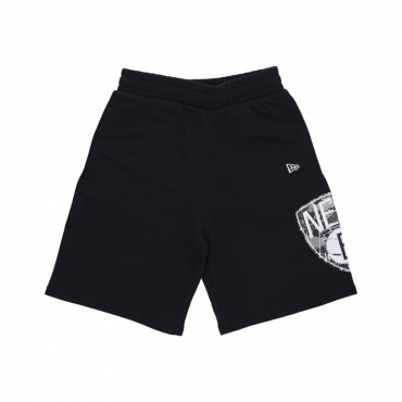 pantalone corto tuta uomo nba team logo os shorts bronet BLACK/WHITE