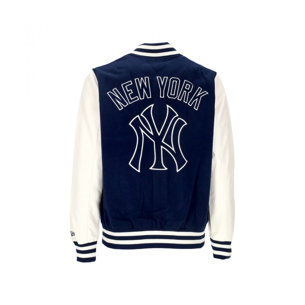 giubbotto college uomo mlb heritage varsity jacket neyyan OBSIDIAN BLUE/OFF WHITE