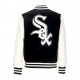 giubbotto college uomo mlb heritage varsity jacket chiwhi BLACK/OFF WHITE