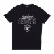 maglietta uomo nfl script tee lasrai BLACK/WHITE