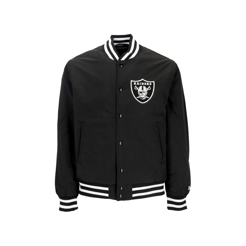 giubbotto bomber uomo nfl team logo bp bomber lasrai BLACK/WHITE