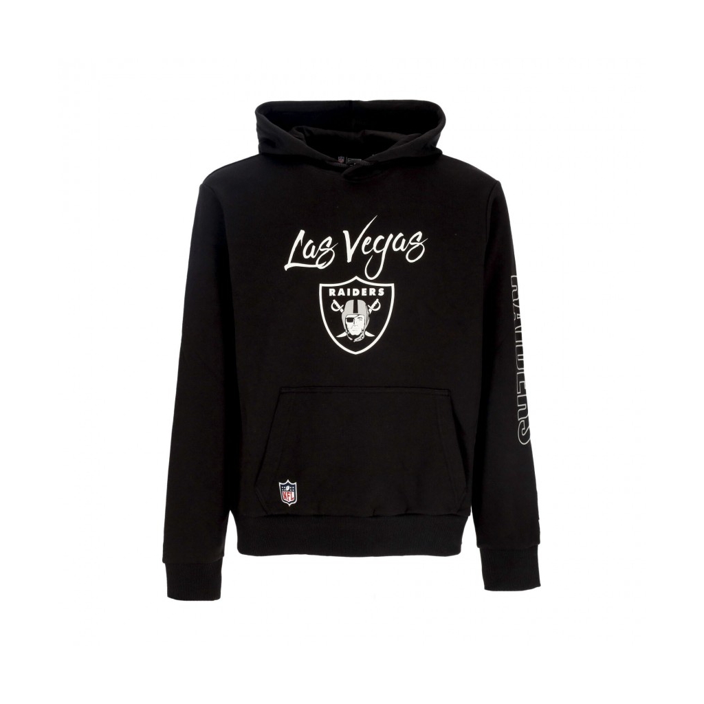 felpa cappuccio uomo nfl script hoodie lasrai BLACK/WHITE