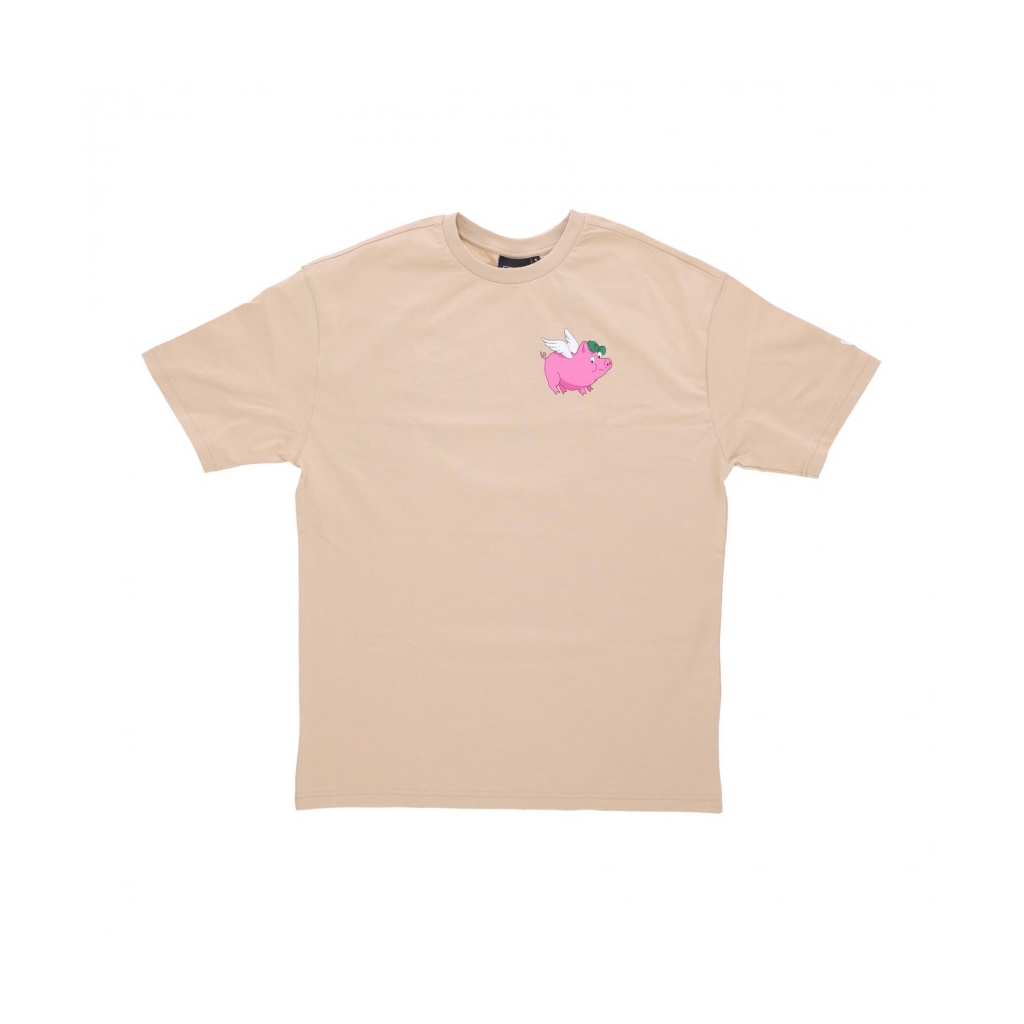 maglietta uomo ne character graphic os tee LIGHT BEIGE/WHITE