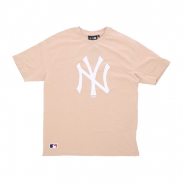 maglietta uomo mlb league essential cf os tee neyyan LIGHT BEIGE/WHITE