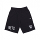 pantalone corto tuta uomo nba wordmark os shorts bronet BLACK/WHITE