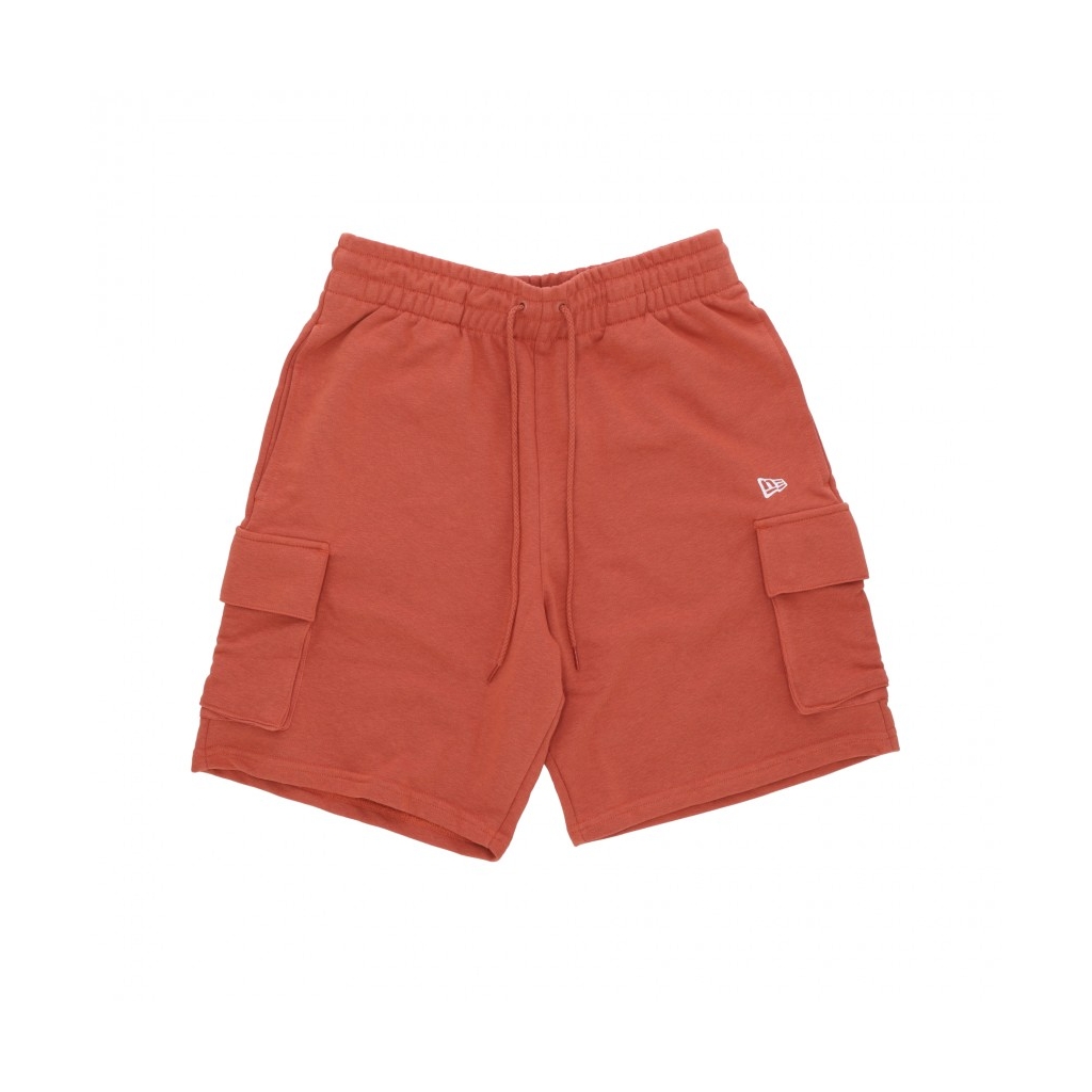 pantalone corto tuta uomo ne essential cargo short BRICK RED/WHITE