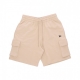 pantalone corto tuta uomo ne essential cargo short LIGHT BEIGE/BLACK