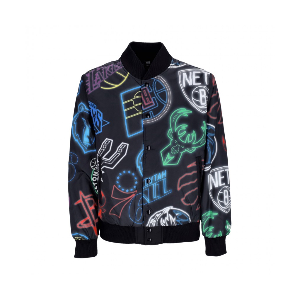 giubbotto bomber uomo nba all over print bomber BLACK/MULTI