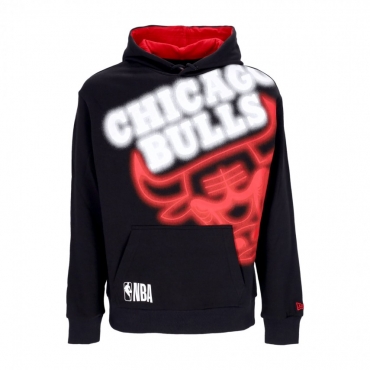 felpa cappuccio uomo nba enlrgd neon po hoodie chibul BLACK/FRONT DOOR RED