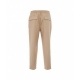 Pantaloni con lana vergine beige