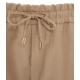 Pantaloni con lana vergine beige