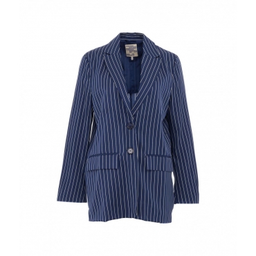 Blazer in silk Bertha blu royal