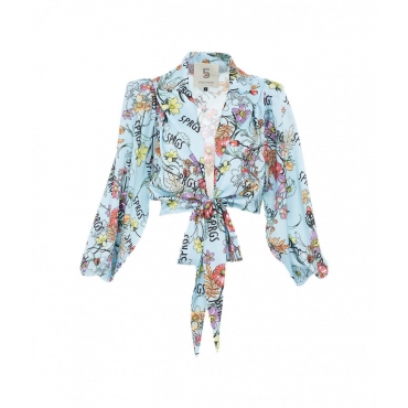 Mini-Giacca Love azzurro