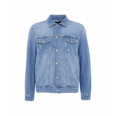 Giacca in denim blu